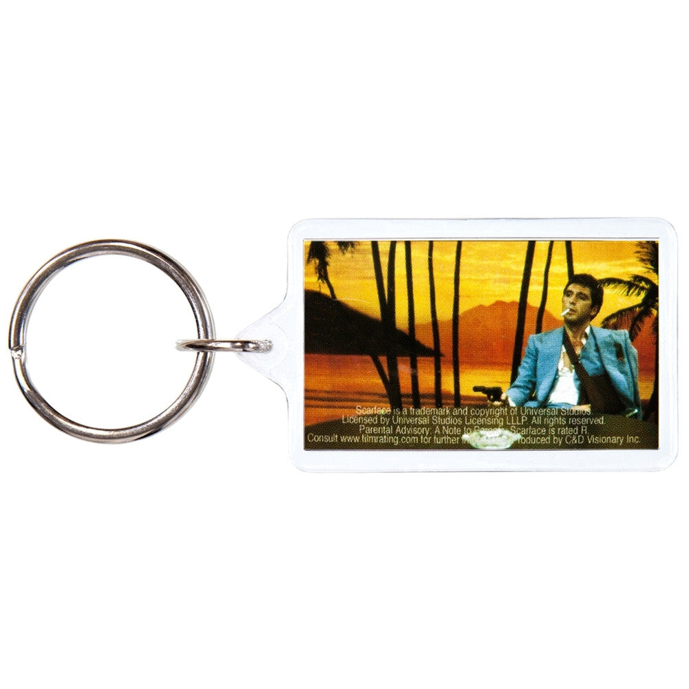 Scarface - Sunset Keychain Keychains Old Glory OS Colorless