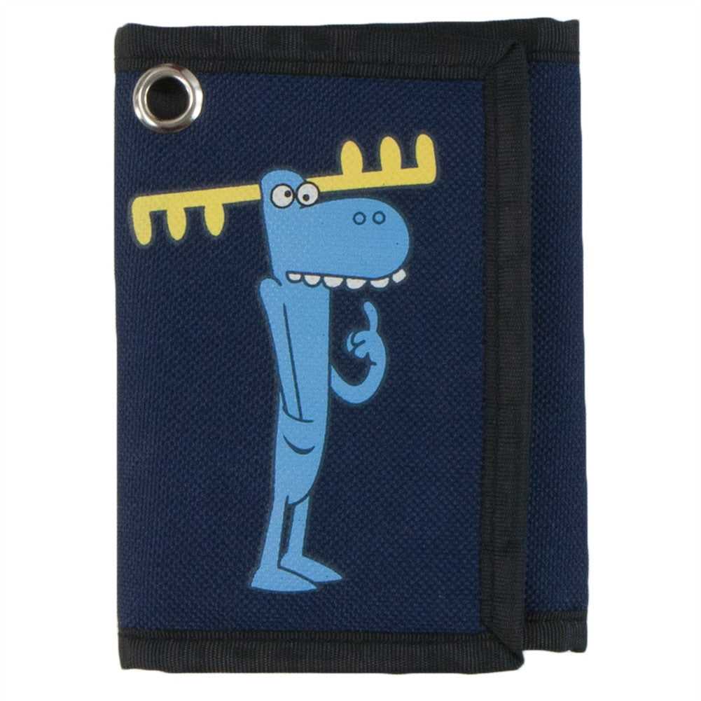 Happy Tree Friends - Lumpy Nylon Tri-Fold Wallet Wallets Old Glory OS Dark Blue