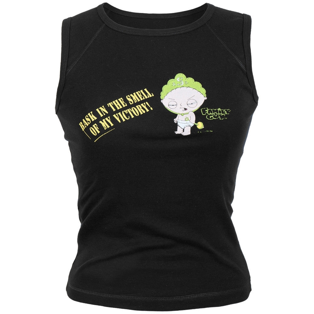 Family Guy - Victory Juniors Muscle T-Shirt Juniors Tank Tops Family Guy LG Black