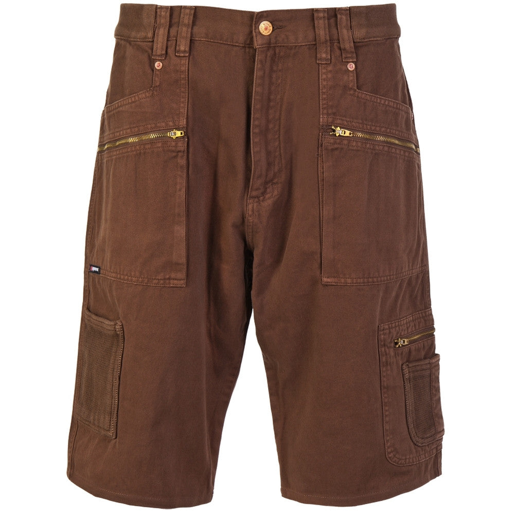 Greed - Brown Twill Serengeti Shorts Men's Shorts Greed Mens 28 Brown