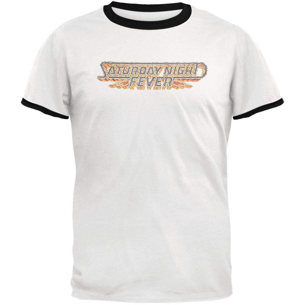 Saturday Night Fever - Logo T-Shirt Men's T-Shirts Saturday Night Fever SM White