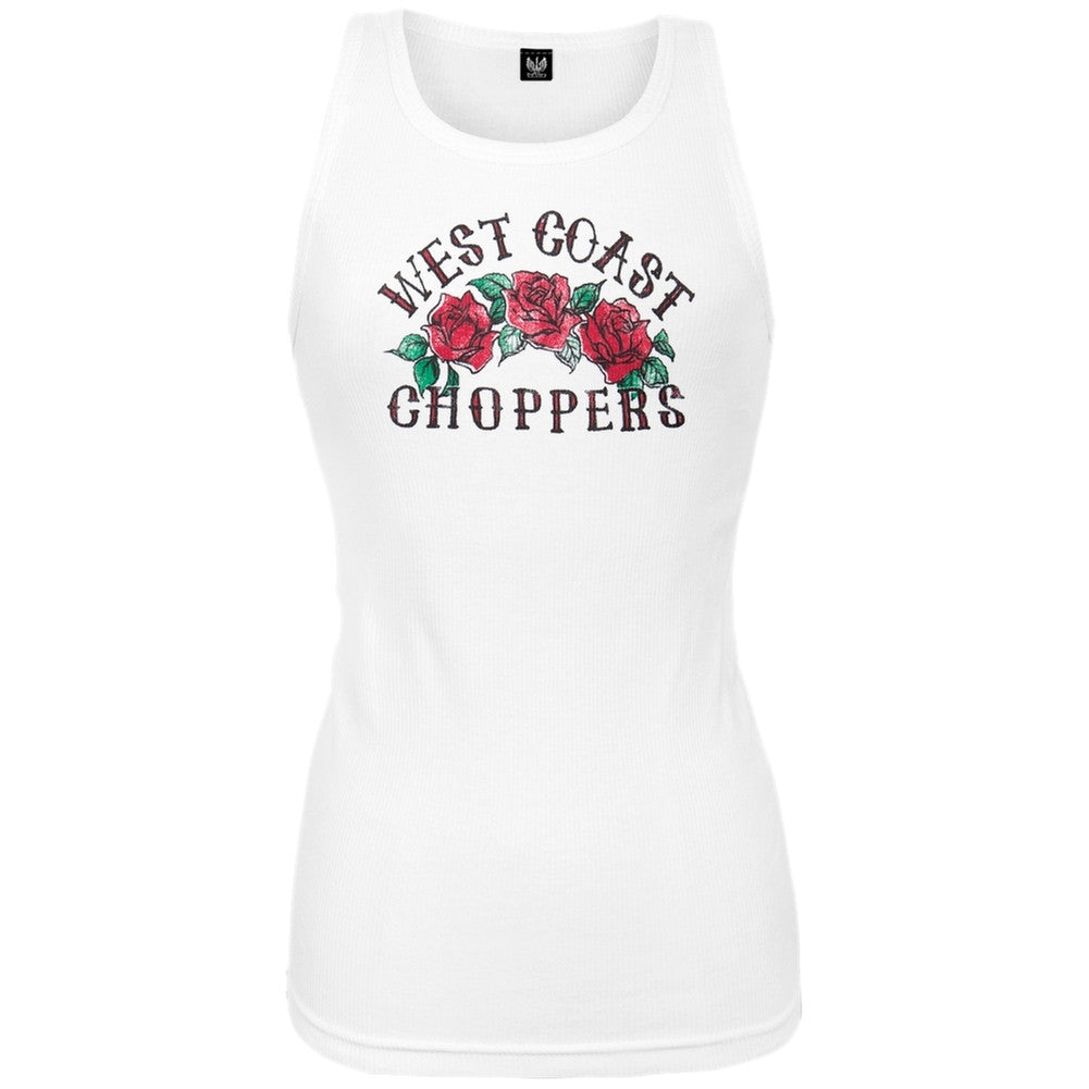 West Coast Choppers - Rose Tattoo Juniors Tank Top Juniors Tank Tops West Coast Choppers