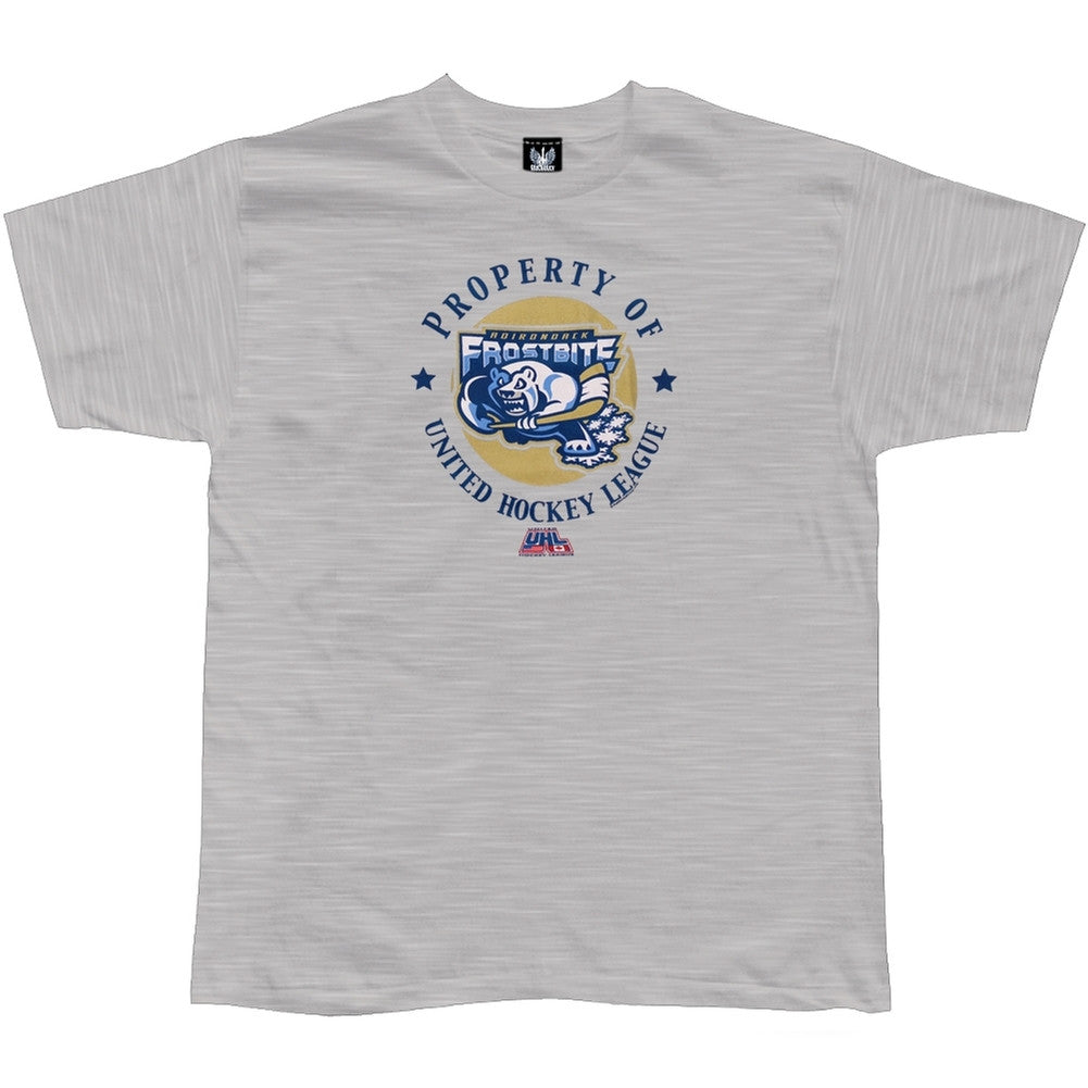 Adirondak Frostbite - Property Of UHL T-Shirt Heather Men's T-Shirts Adirondack Frostbite