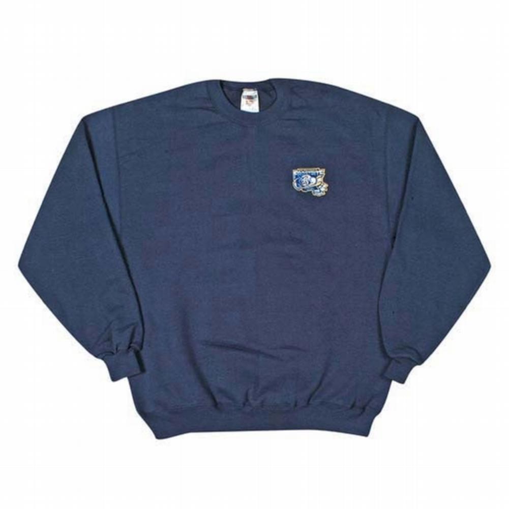 Embroidered Logo Sweatshirt - Navy Men's Sweatshirts Old Glory