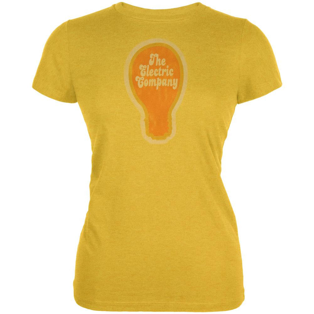 Electric Company - Logo Juniors T-Shirt Juniors T-Shirts Electric Company SM Yellow