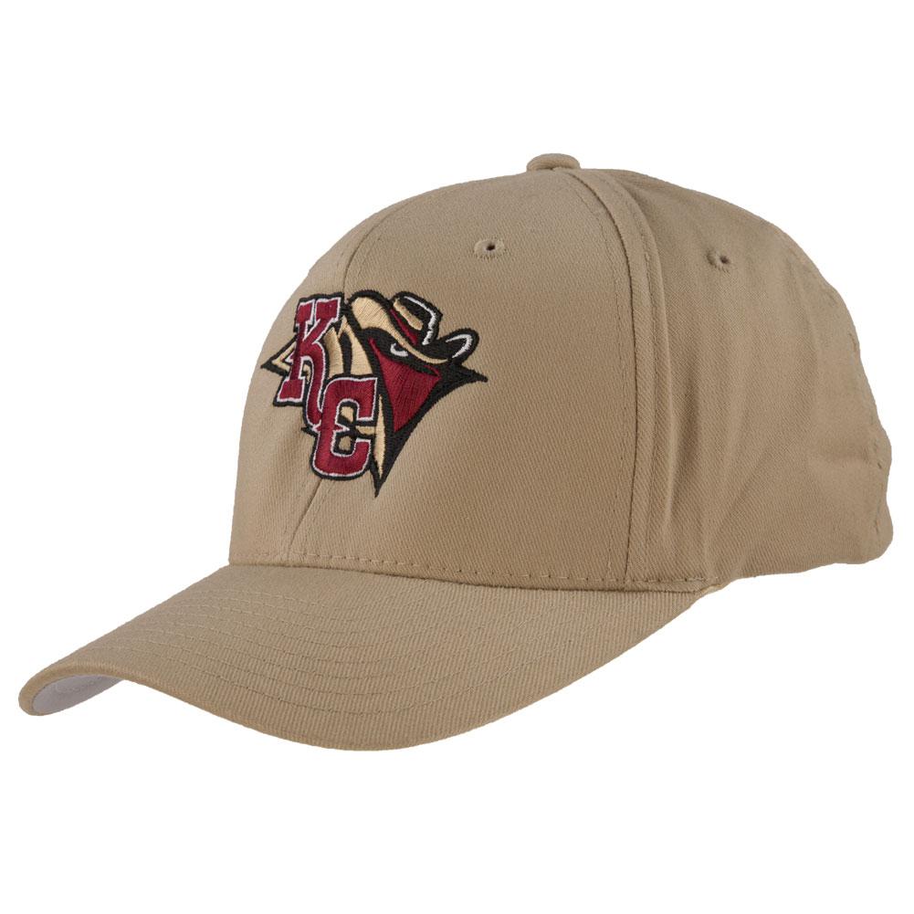 Kansas City Outlaws Away Logo Cap - Khaki Flexfit L/XL Fitted Baseball Caps Old Glory OS Tan