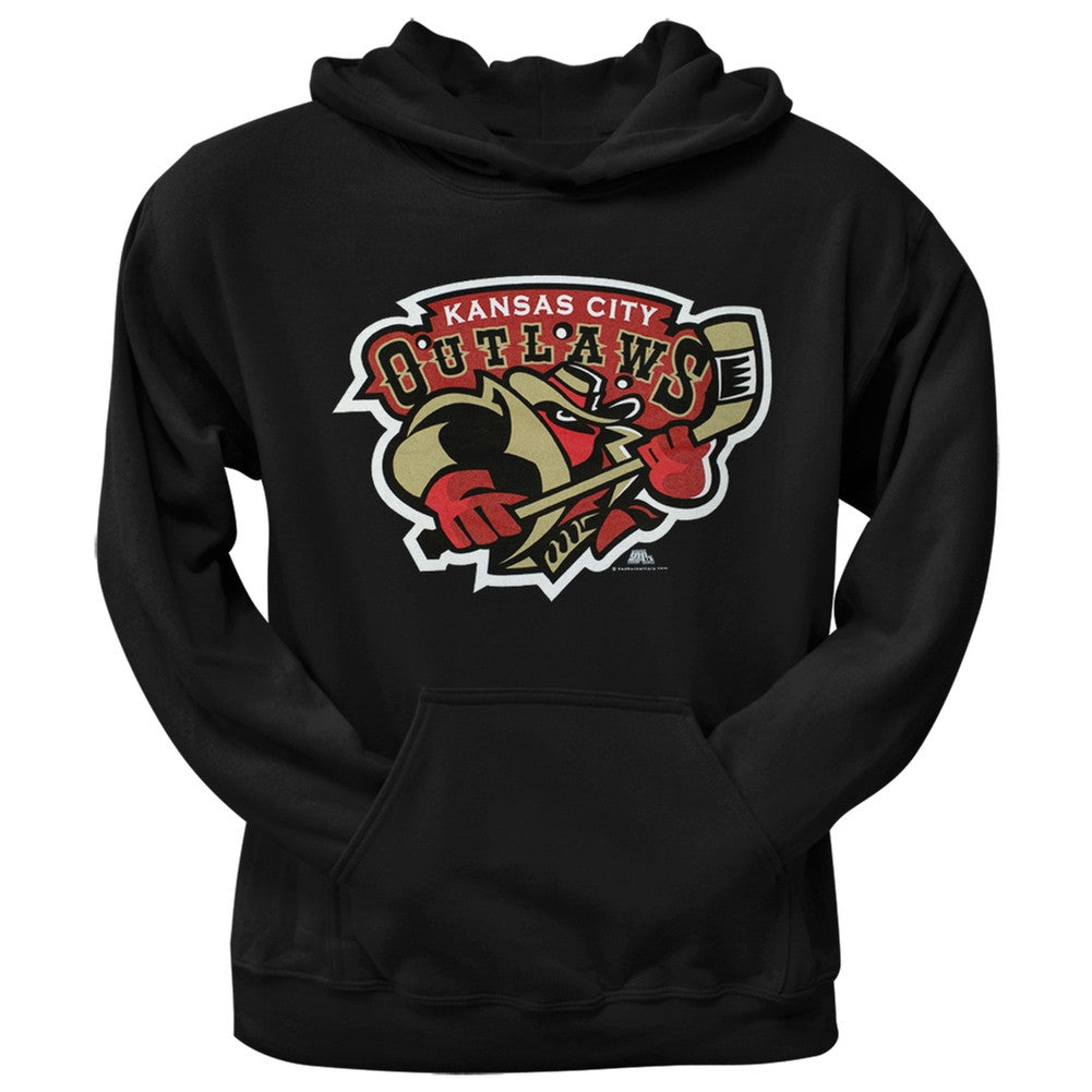 Kansas City Outlaws - Logo Black Youth Hoodie Youth Hoodies Kansas City Outlaws YLG Black