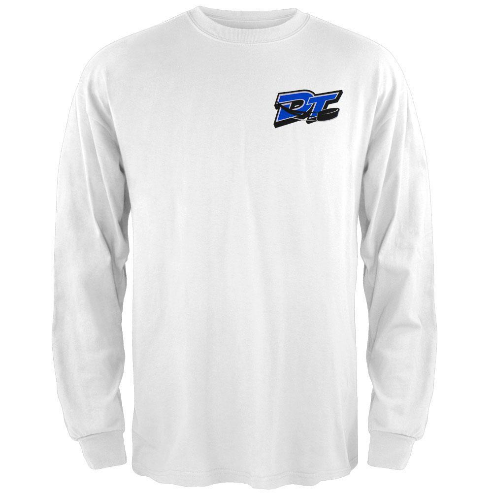Danbury Trashers - Dual Logo White Youth Long Sleeve T-Shirt Men's Long Sleeves Danbury Trashers