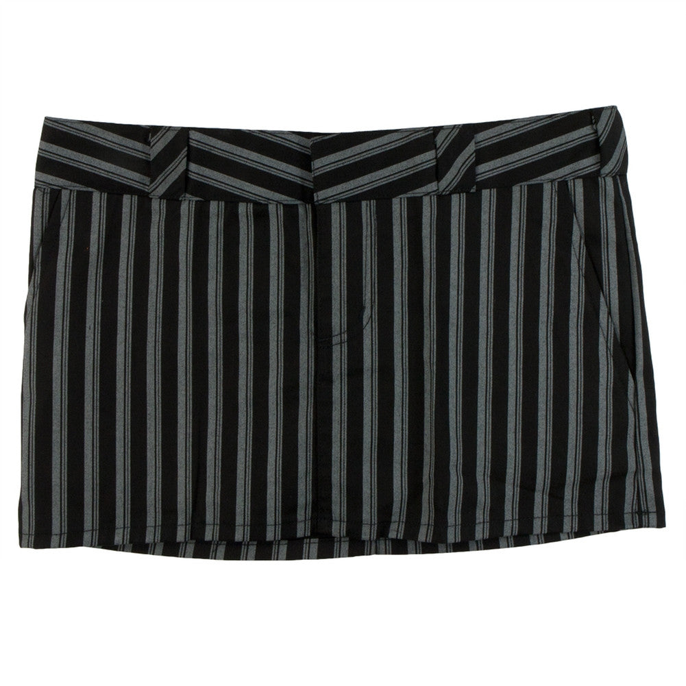Dickies Girl - Pinstrip Mini Skirt Women's Skirts Dickies Girl 5 Black