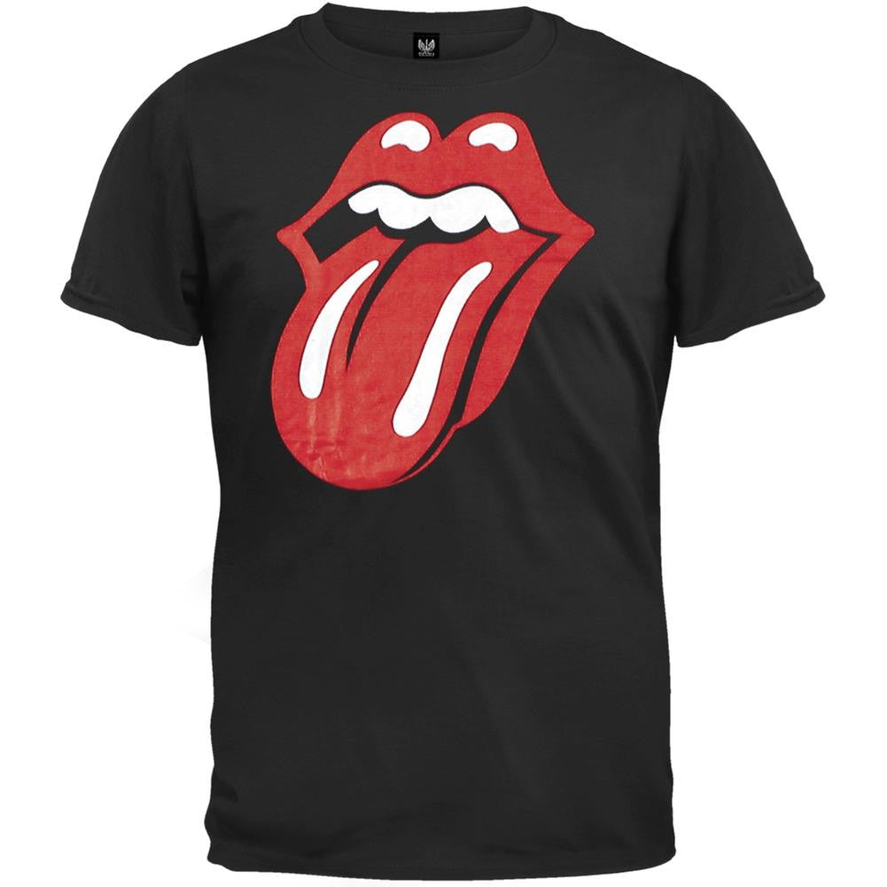 Rolling Stones - Classic Tongue T-Shirt Men's T-Shirts Rolling Stones SM Black