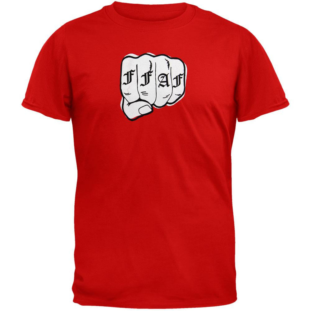 Funeral For A Friend - Fist T-Shirt Men's T-Shirts Funeral For A Friend MD Red