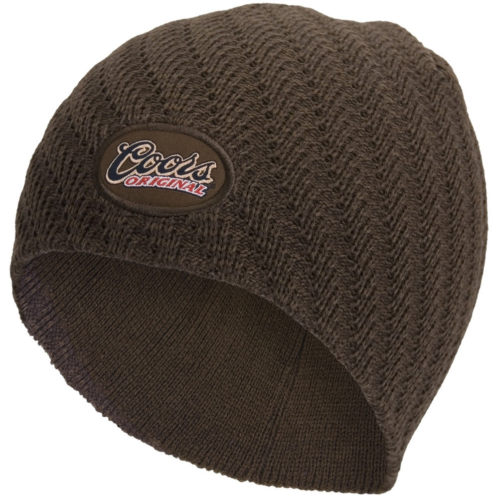 Coors - Original Diagonal Knit Beanie Knit Hats Old Glory One Size Brown