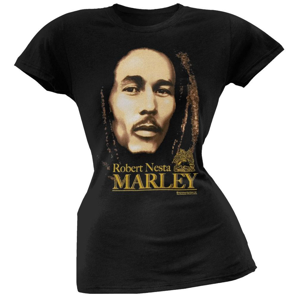 Bob Marley - Look Juniors T-Shirt Juniors T-Shirts Bob Marley SM Black