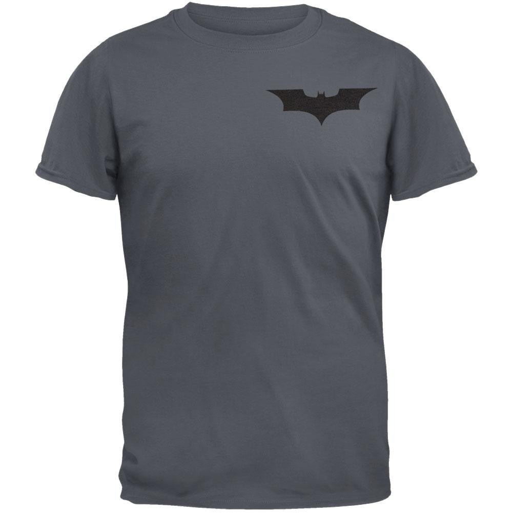 Batman - Bats & Moon T-Shirt Men's T-Shirts Batman XL Grey