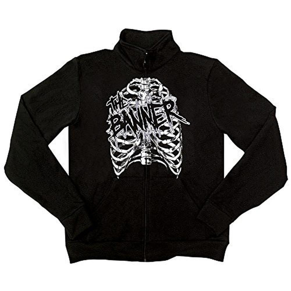 The Banner - Ribcage Track Jacket Men's Jackets The Banner LG Black