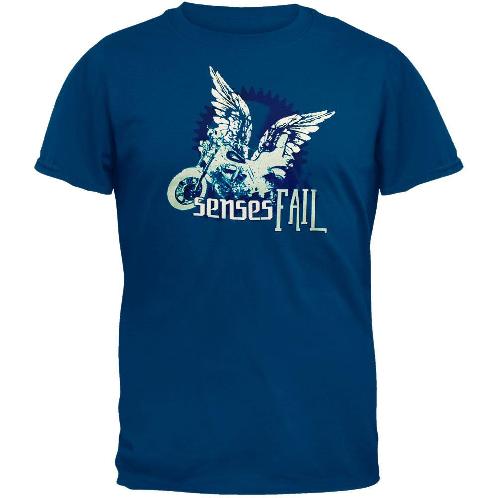 Senses Fail - Motorcycle Youth T-Shirt Youth T-Shirts Senses Fail MD Blue
