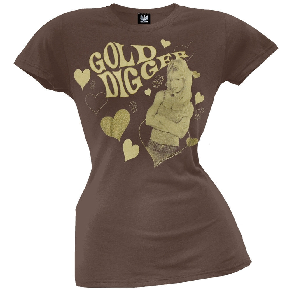 My Name Is Earl - Gold Digger Juniors T-Shirt Juniors T-Shirts My Name Is Earl SM Brown