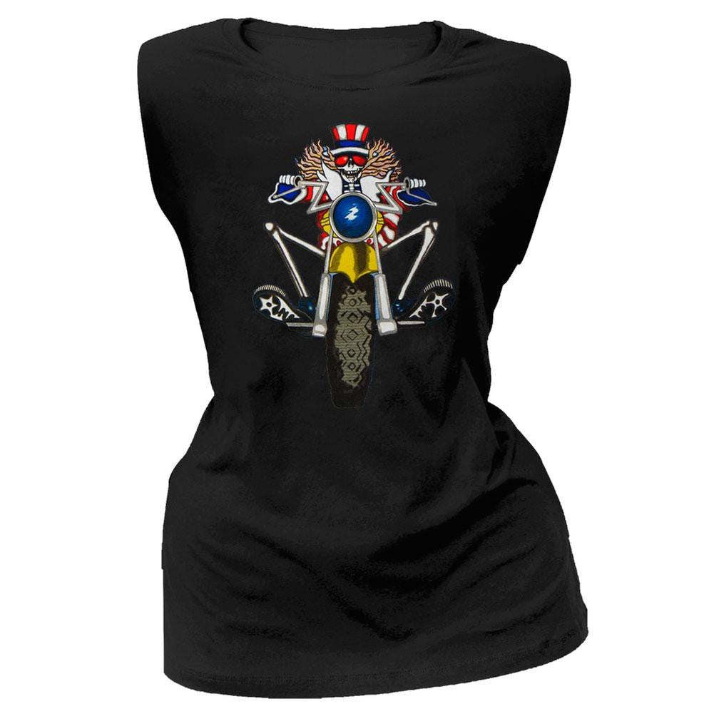 Grateful Dead - Psycle Sam Juniors Sleeveless T Shirt Juniors T-Shirts Grateful Dead