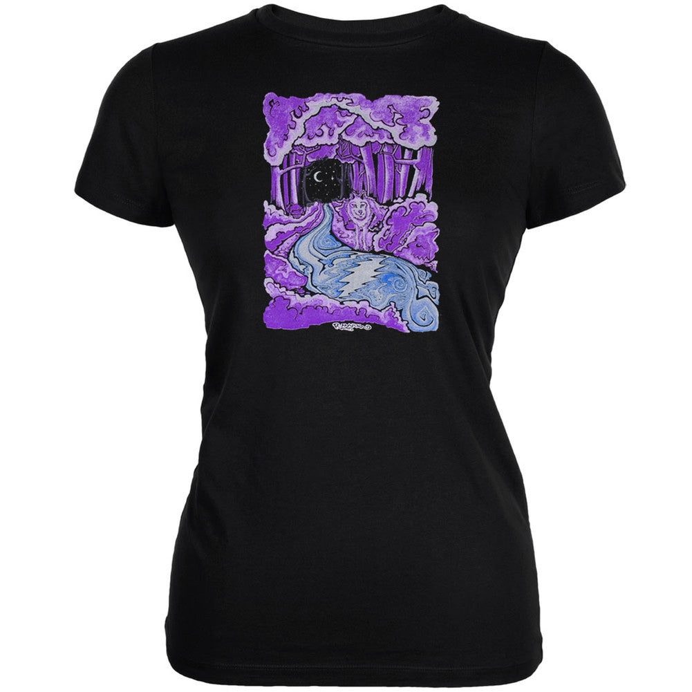 Grateful Dead - Wolf Stream Juniors T-Shirt Juniors T-Shirts Grateful Dead
