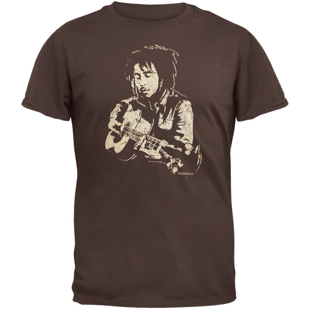 Bob Marley - Chill Soft T-Shirt Men's T-Shirts Bob Marley SM Brown