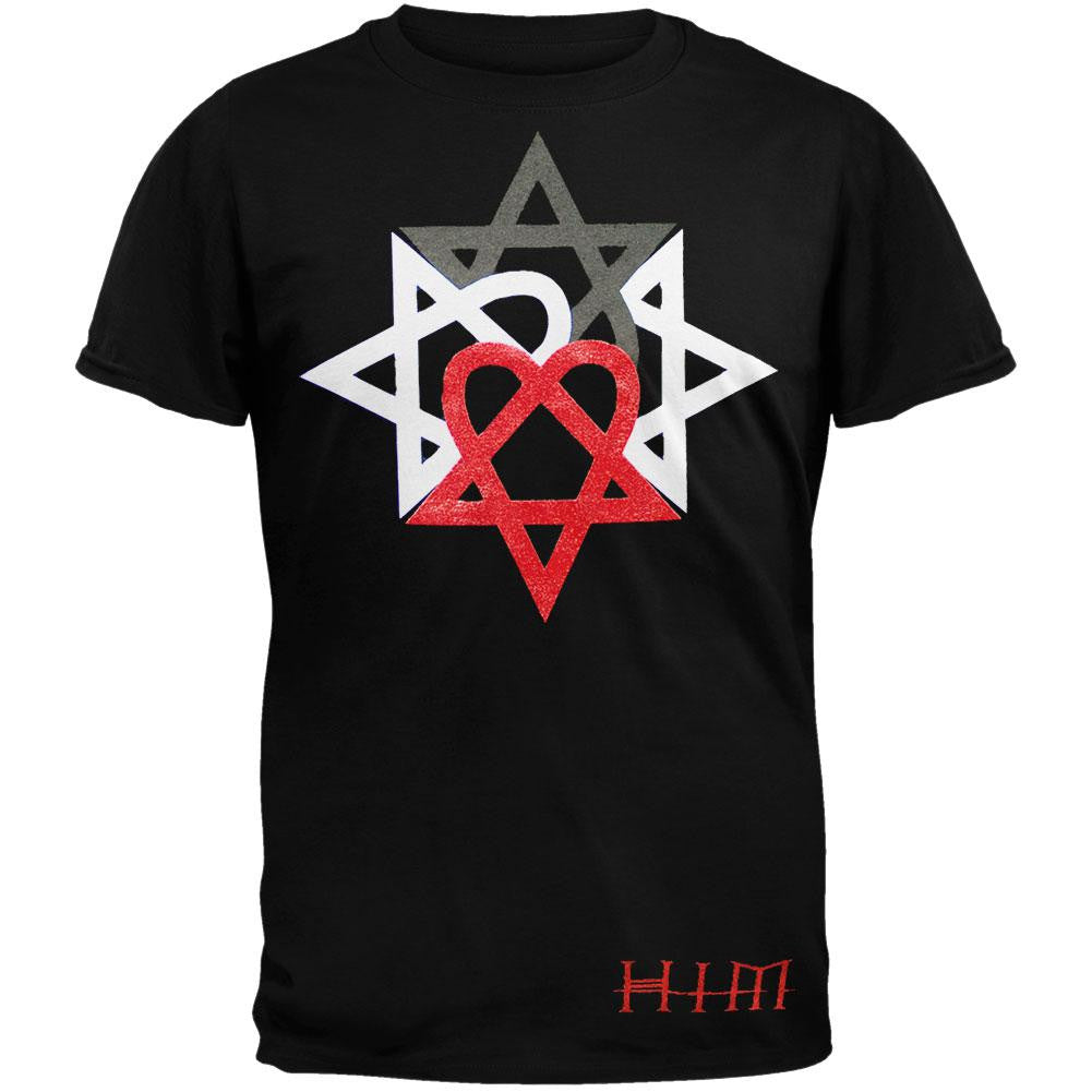 HIM - Shapeburst Youth T-Shirt Youth T-Shirts Old Glory LG Black