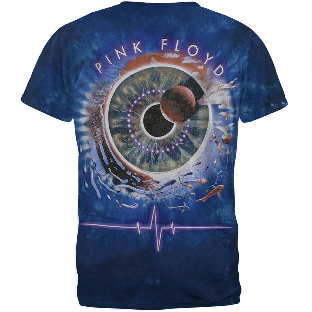 Pink Floyd - Pulse Concentric Tie Dye T-Shirt Men's T-Shirts Pink Floyd XL Blue
