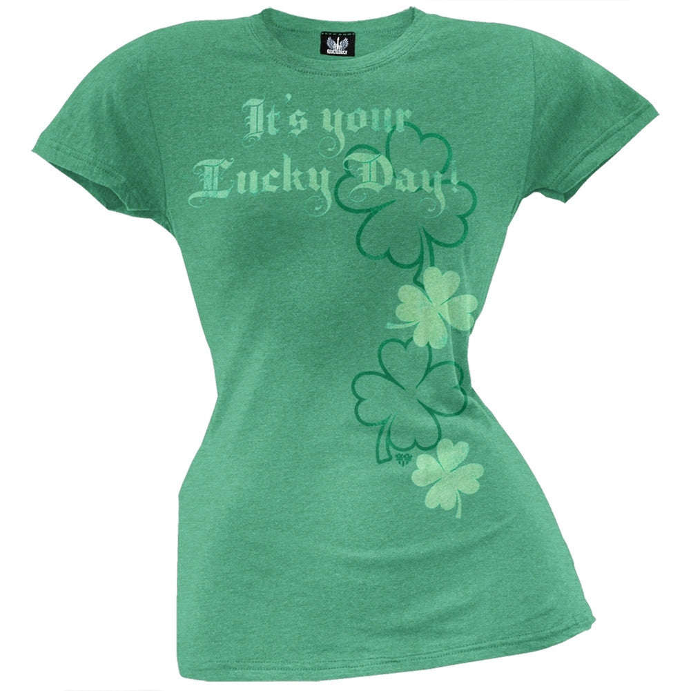 It's Your Lucky Day Juniors T-Shirt Juniors T-Shirts Old Glory