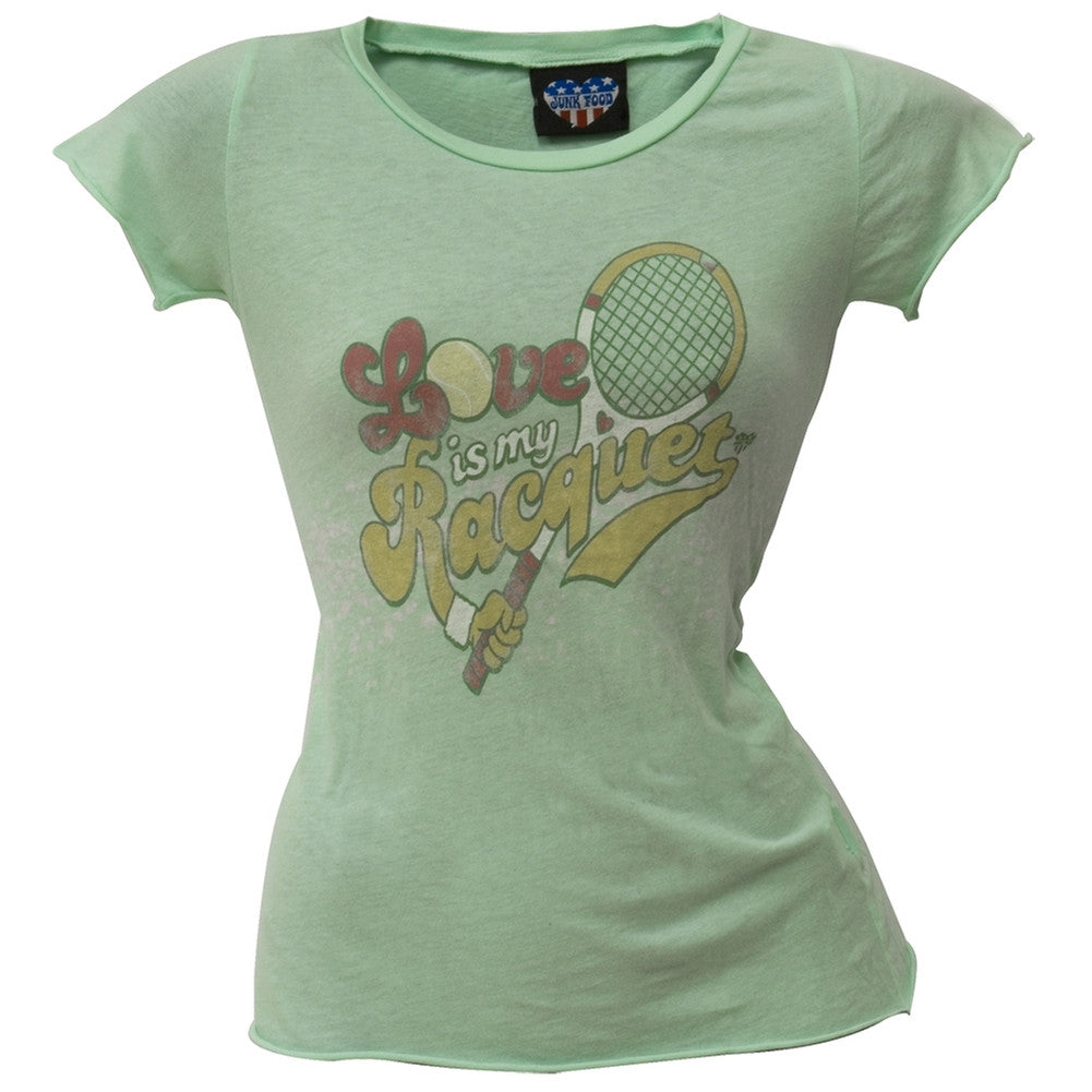 Love Is My Racquet Juniors T-Shirt Juniors T-Shirts Old Glory