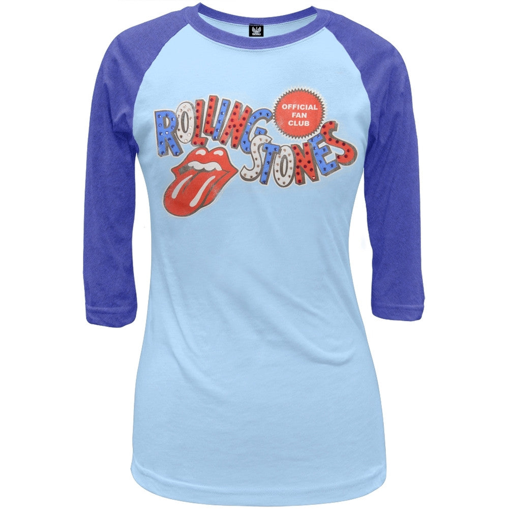Rolling Stones - Club Juniors Raglan Juniors Raglans Rolling Stones SM Light Blue
