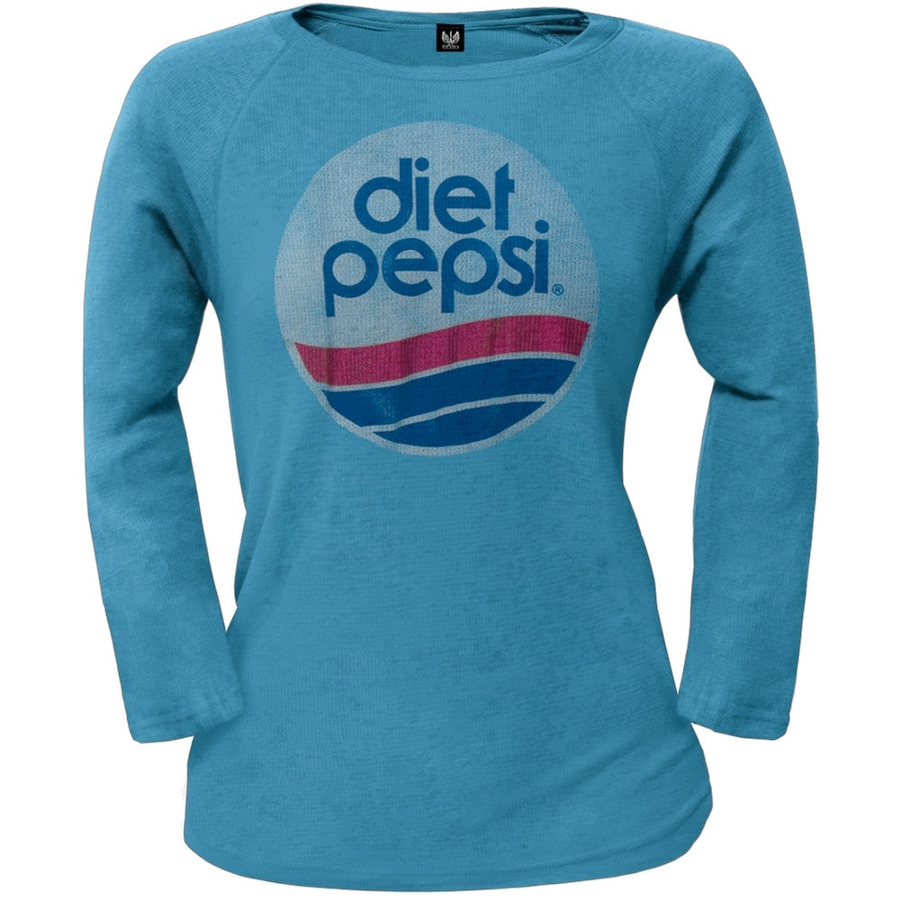 Diet Pepsi - Logo Juniors Thermal Juniors Thermals Pepsi SM Light Blue