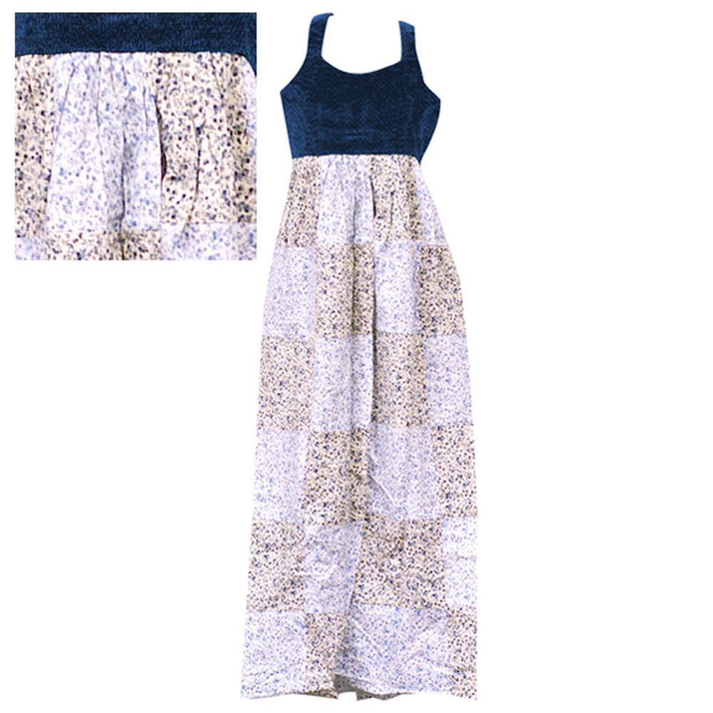 Calico Patch Juniors Dress - Blue Juniors Dresses Old Glory