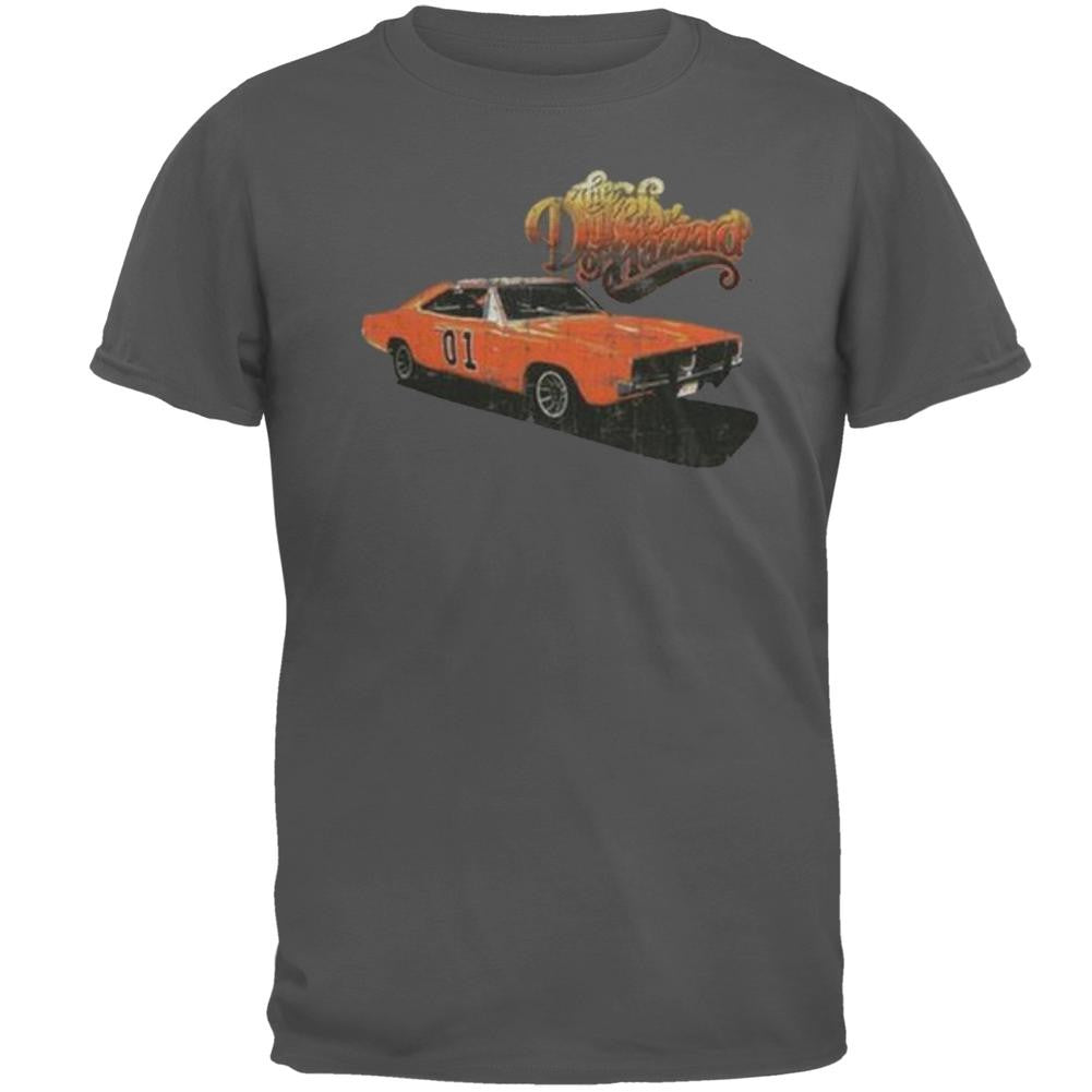 Dukes Of Hazzard - Lee & Logo T-Shirt Men's T-Shirts Dukes of Hazard 2XL Grey