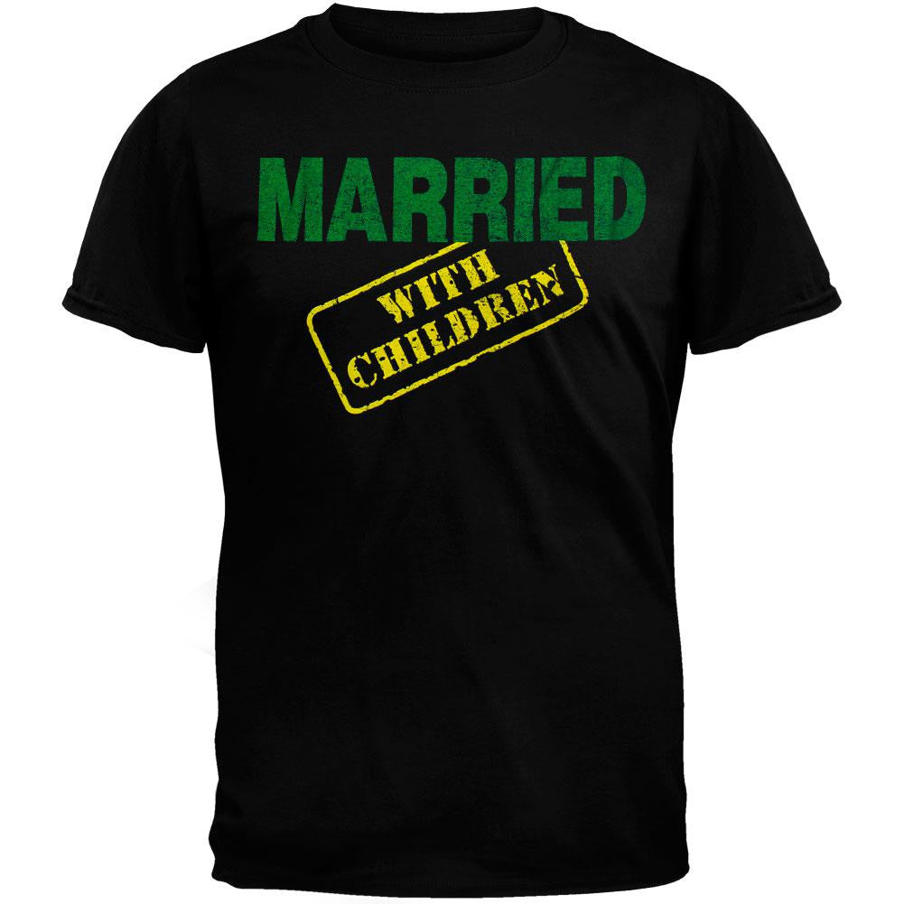 Married With Children - Logo T-Shirt Men's T-Shirts Married With Children SM Black