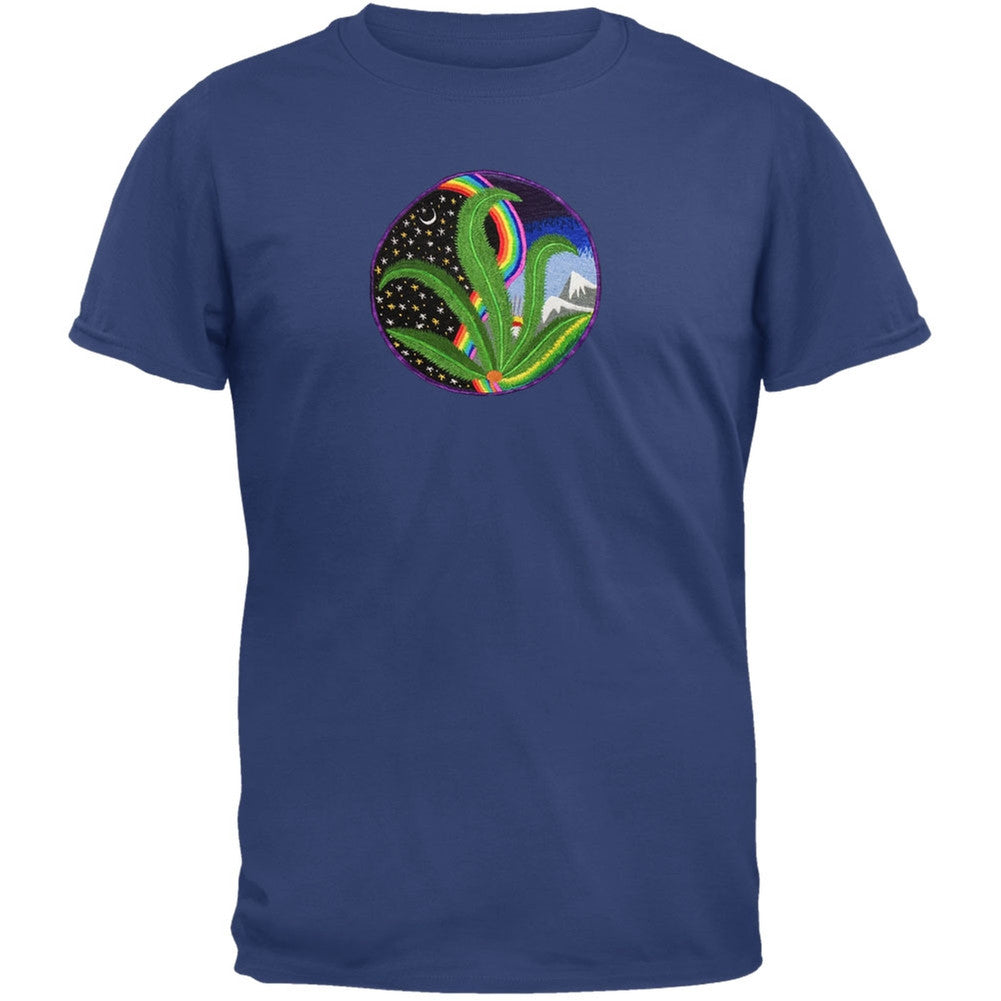 Hemp Yin-yang - Blue T-Shirt Men's T-Shirts Old Glory LG Dark Blue