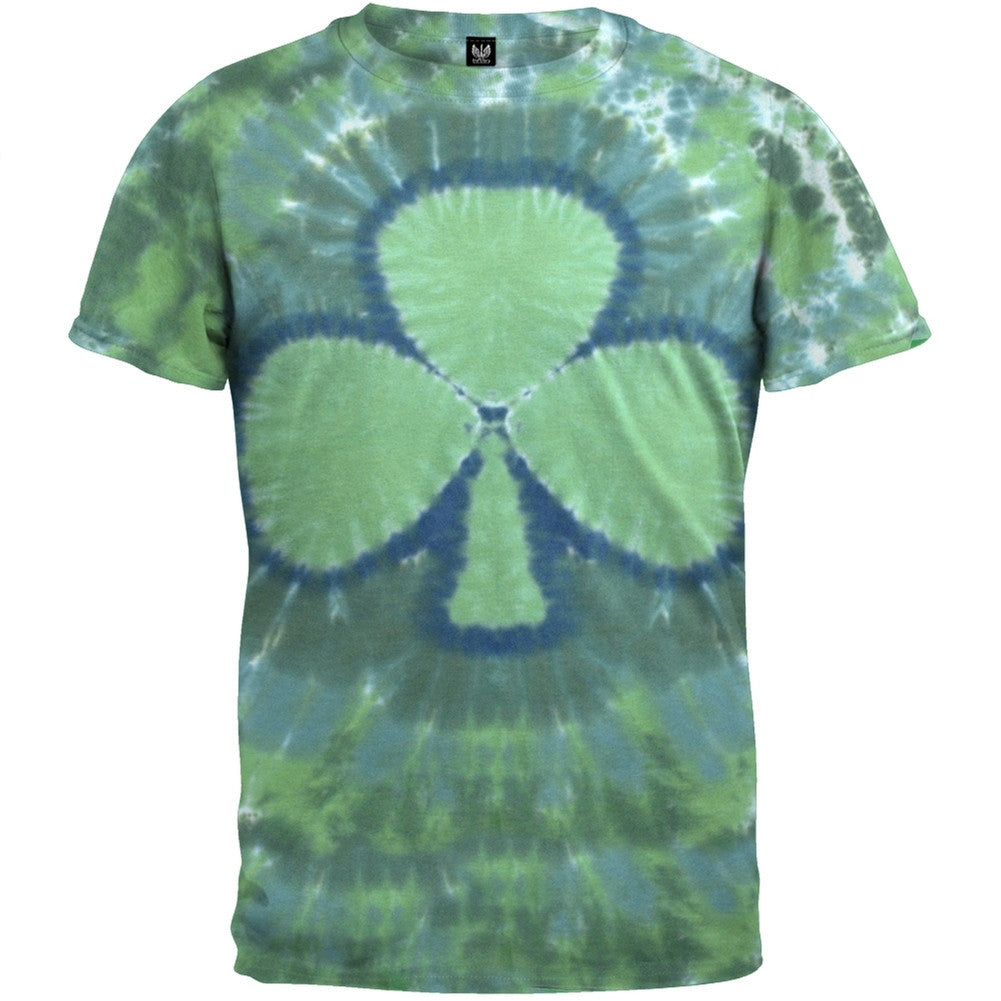 Green Shamrock Tie Dye T-Shirt Men's T-Shirts St. Patrick's Day MD Green