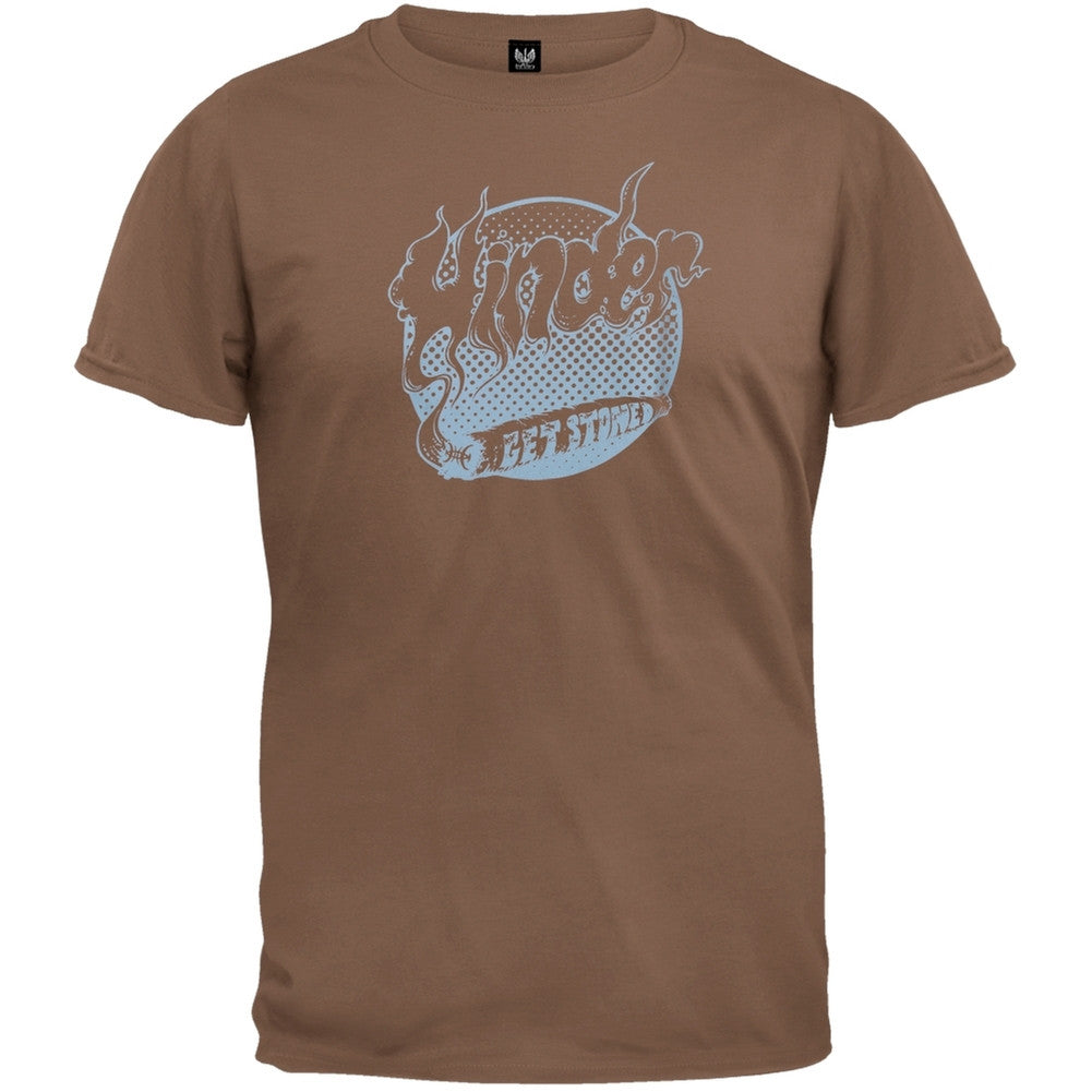 Hinder - Get Stoned T-Shirt Men's T-Shirts Hinder SM Brown