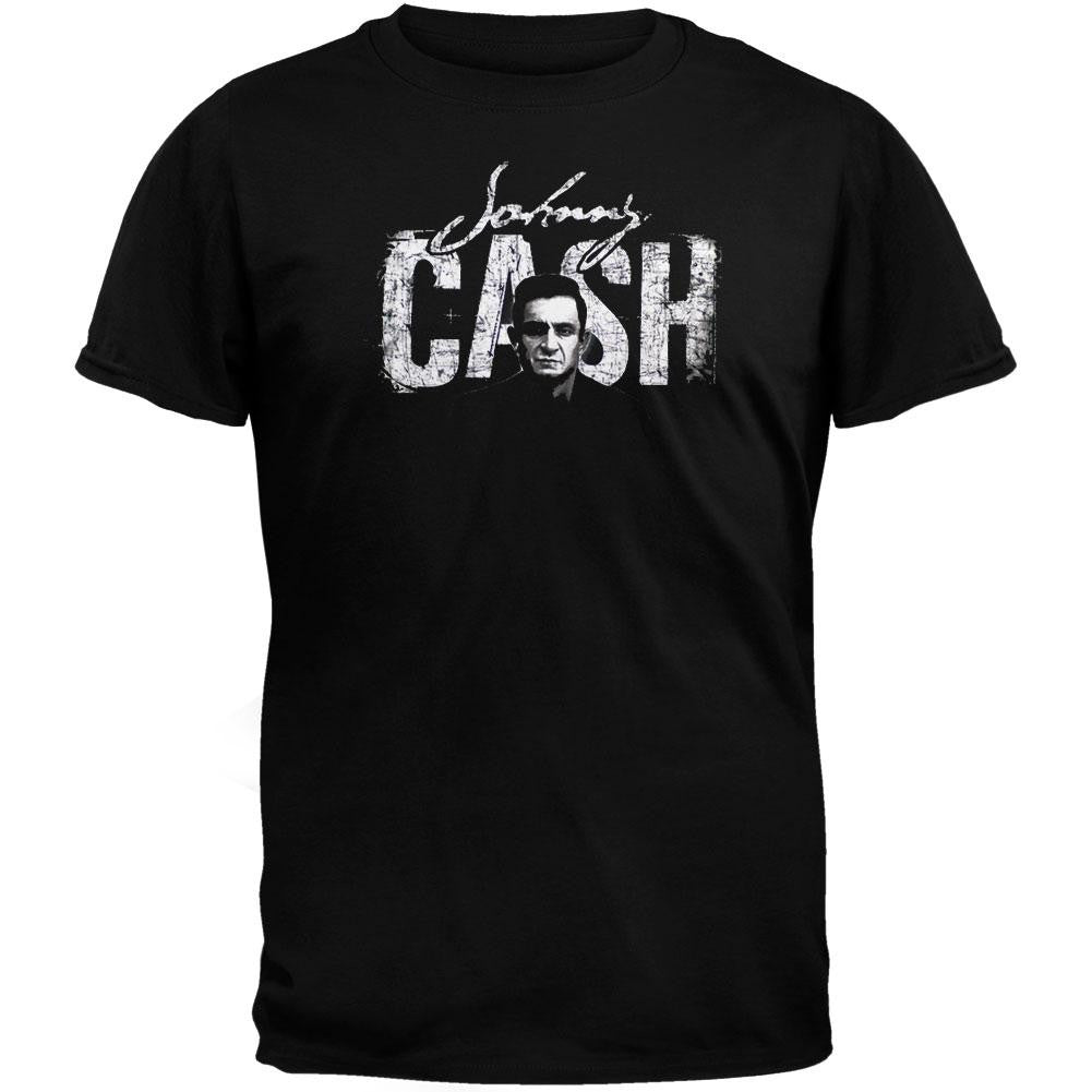 Johnny Cash - Johnny T-Shirt Men's T-Shirts Johnny Cash SM Black
