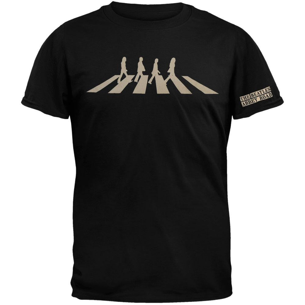 The Beatles - Walking Silhouette T-Shirt Men's T-Shirts The Beatles SM Black