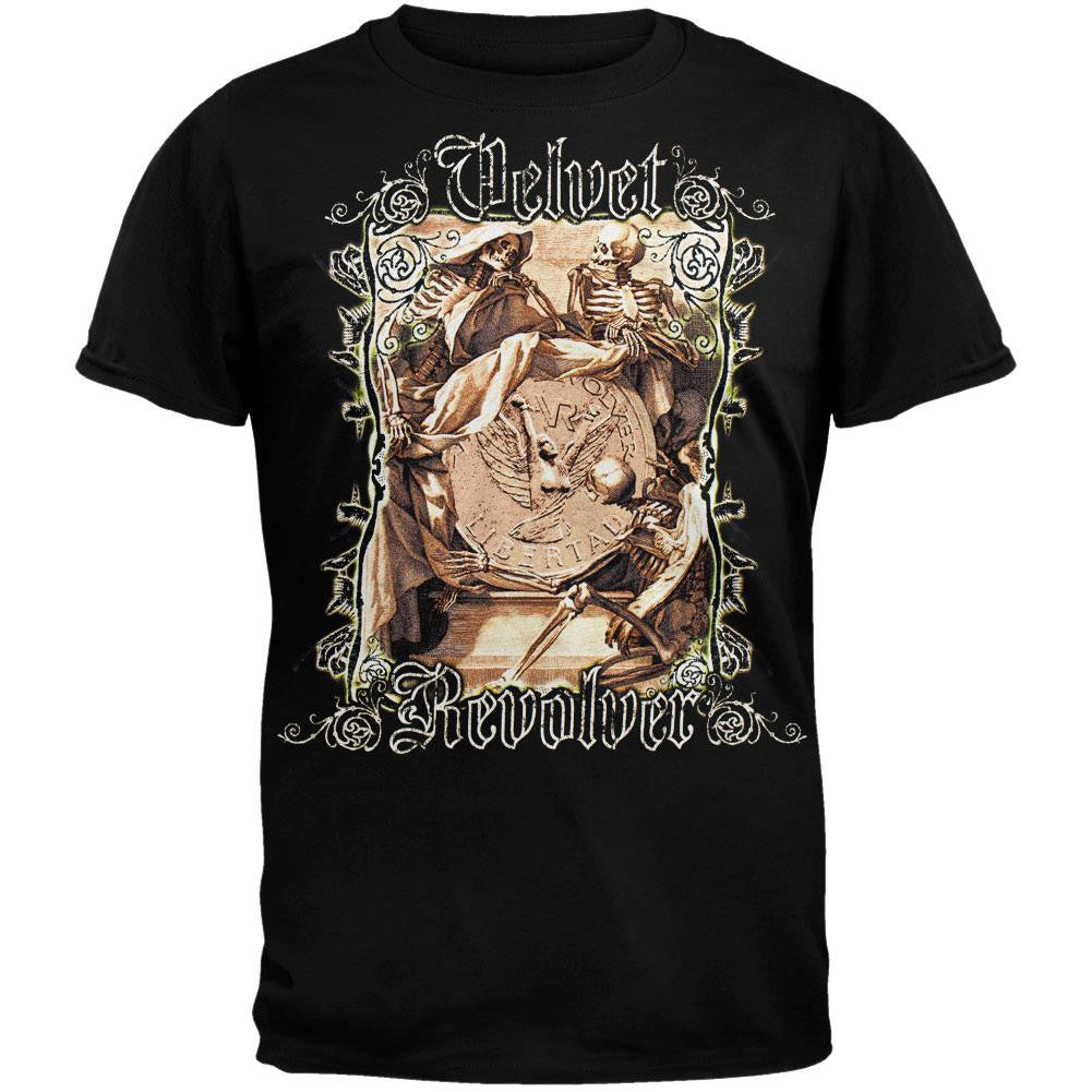 Velvet Revolver - Coin Black T-Shirt Men's T-Shirts Velvet Revolver 2XL Black