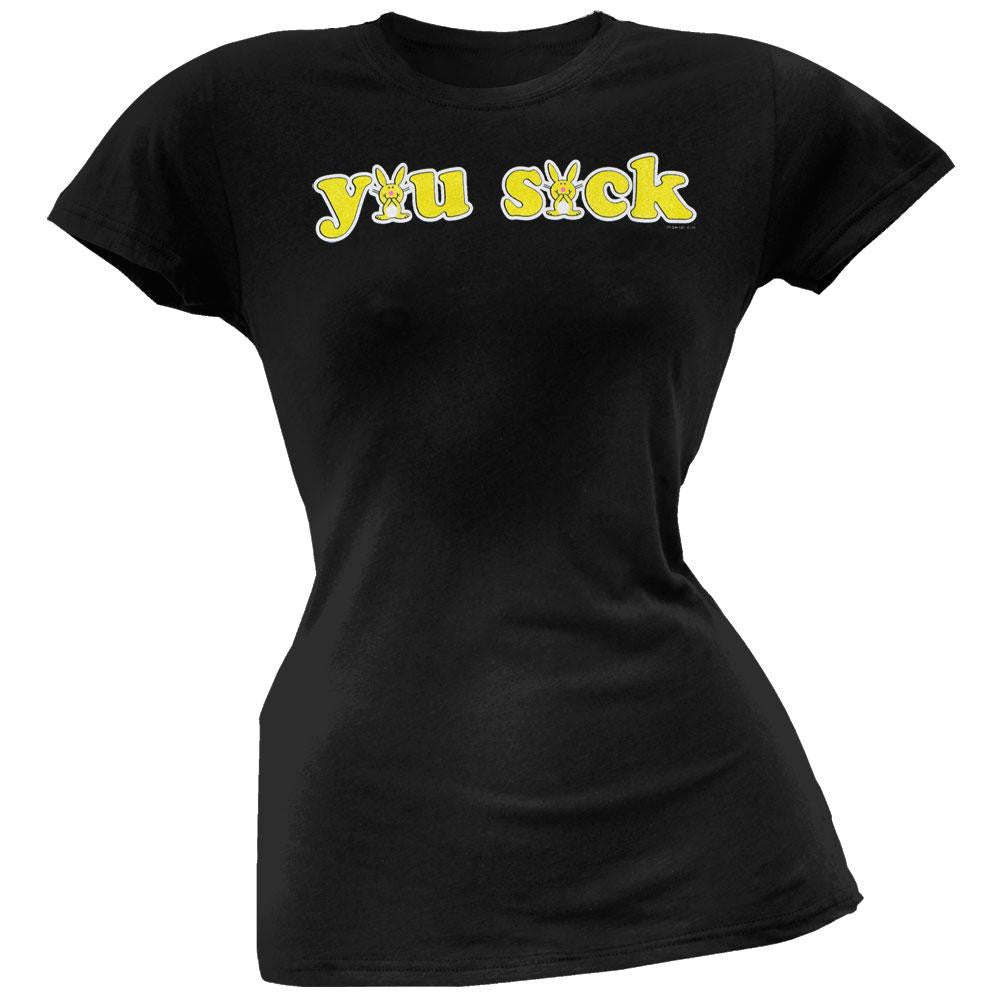 Happy Bunny - You Suck Juniors T-Shirt Juniors T-Shirts Happy Bunny