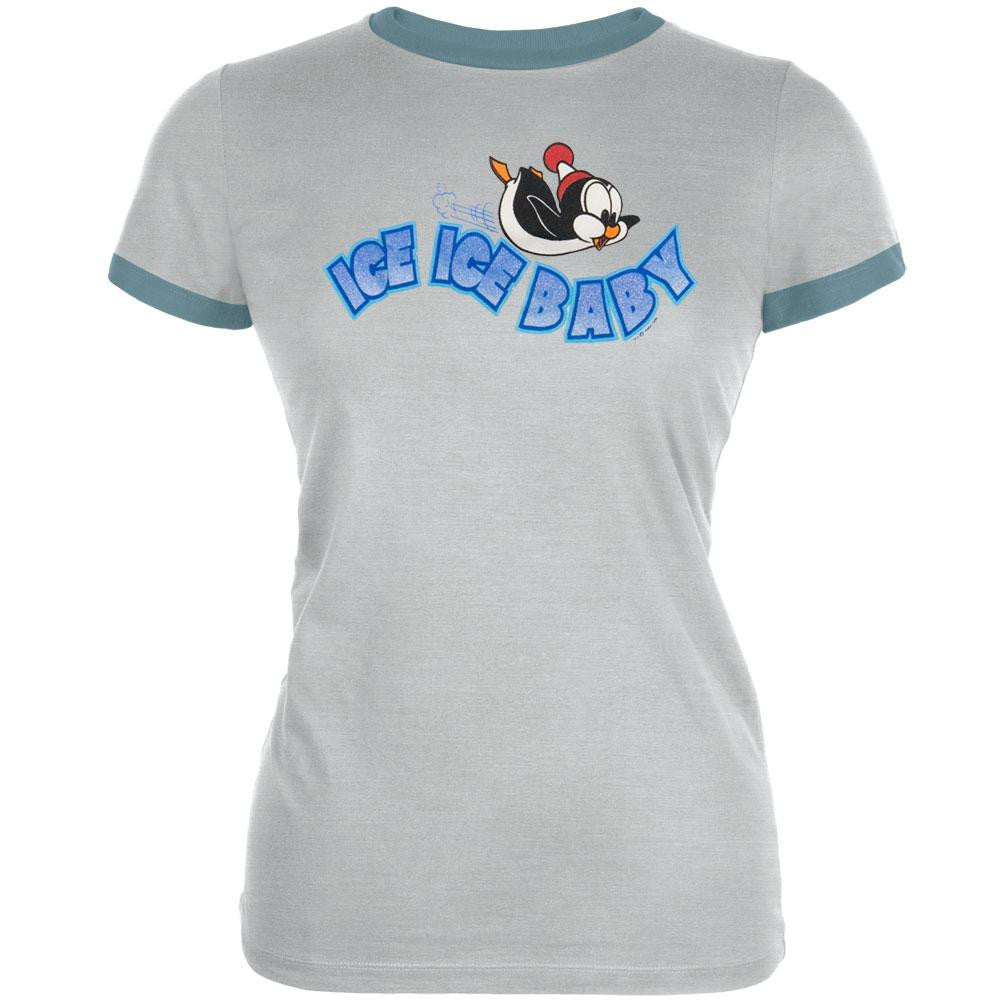 Ice Ice Baby - Chilly Willy- Juniors T-Shirt Juniors T-Shirts Chilly Willy LG White