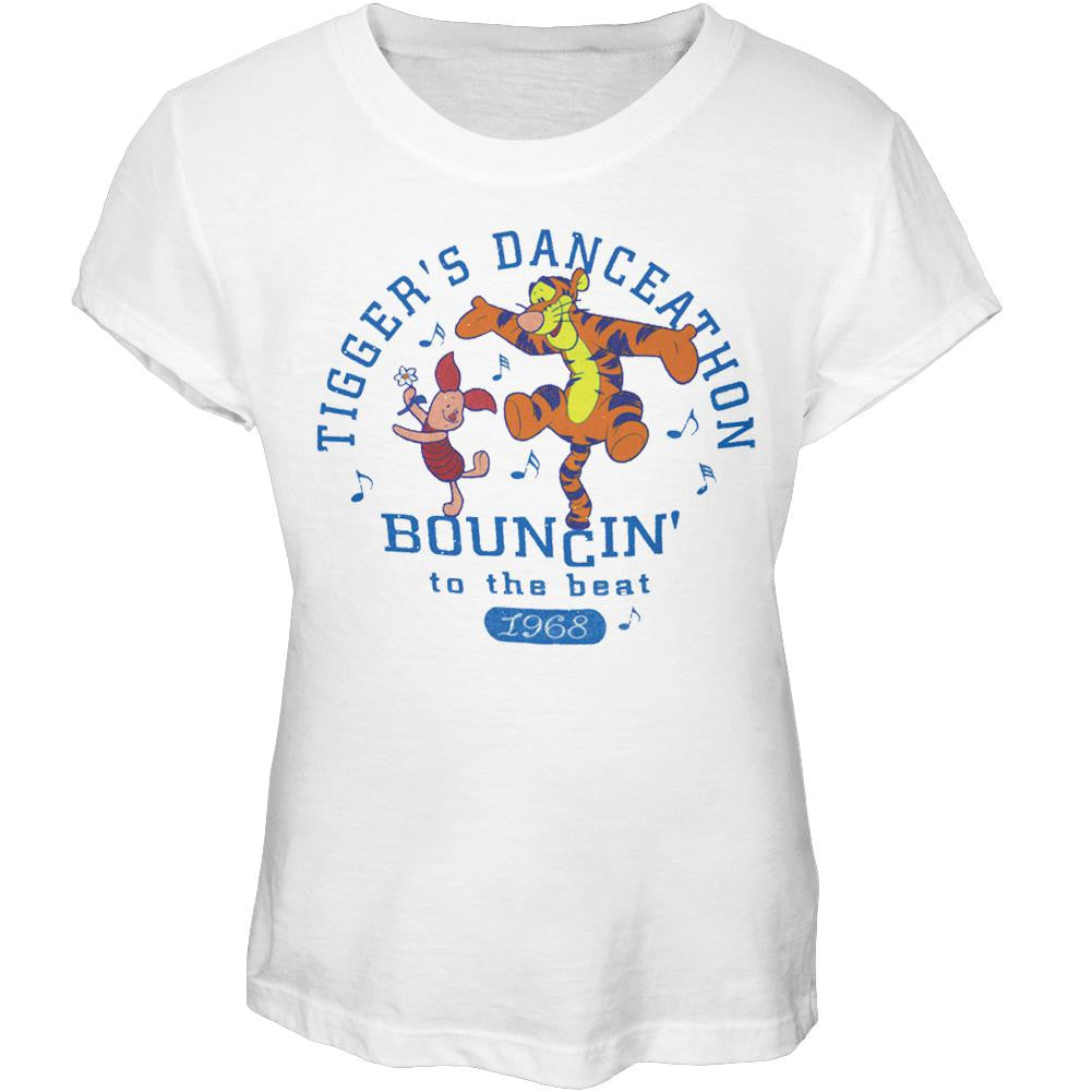 Winnie The Pooh - Danceathon Girls Youth T-Shirt Youth T-Shirts Winnie the Pooh MD White