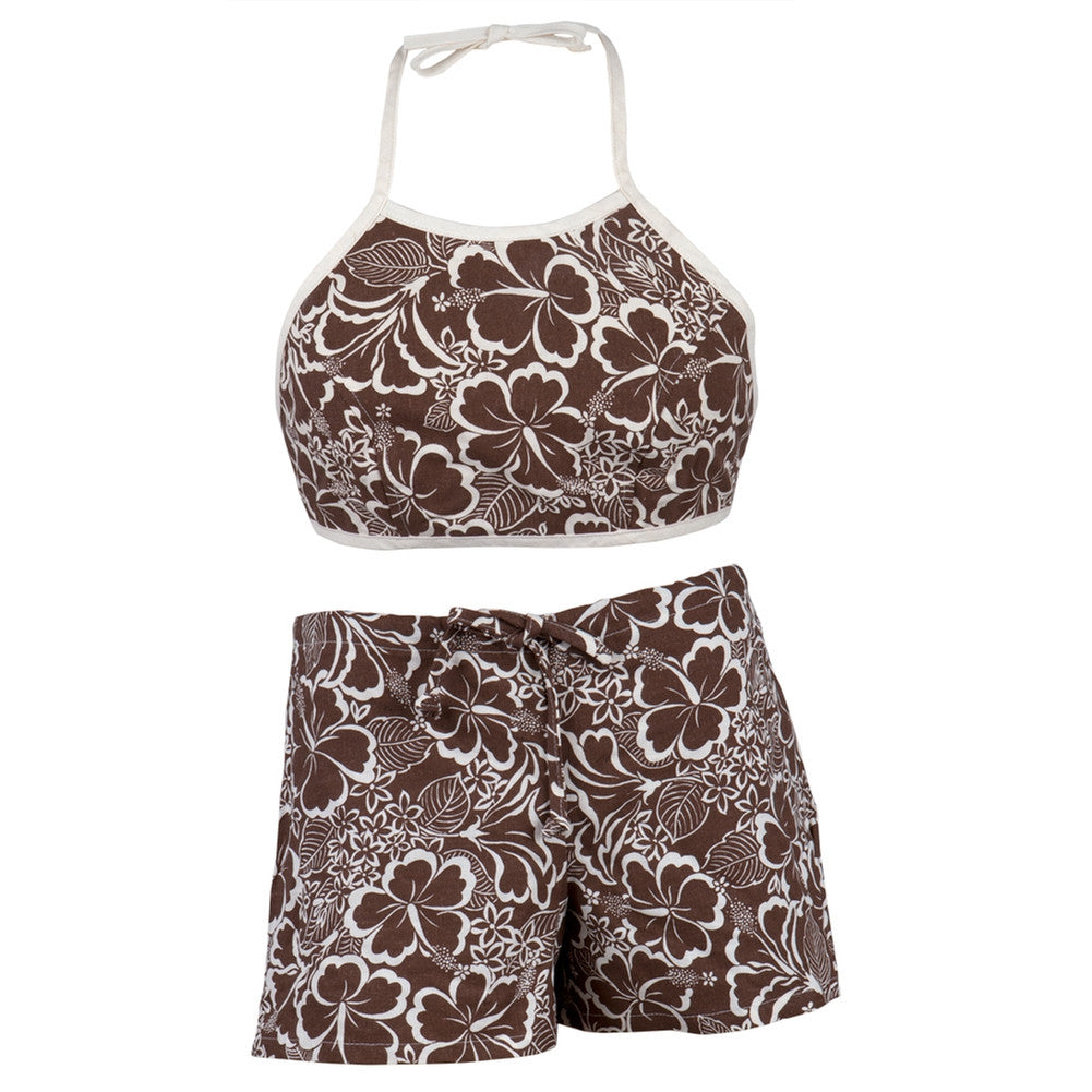 Sports Halter Top and Shorts Set Women's Sets Old Glory