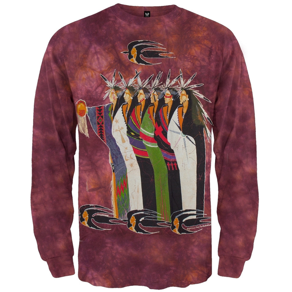 Batik Indians Long Sleeve T-Shirt Men's Long Sleeves Old Glory