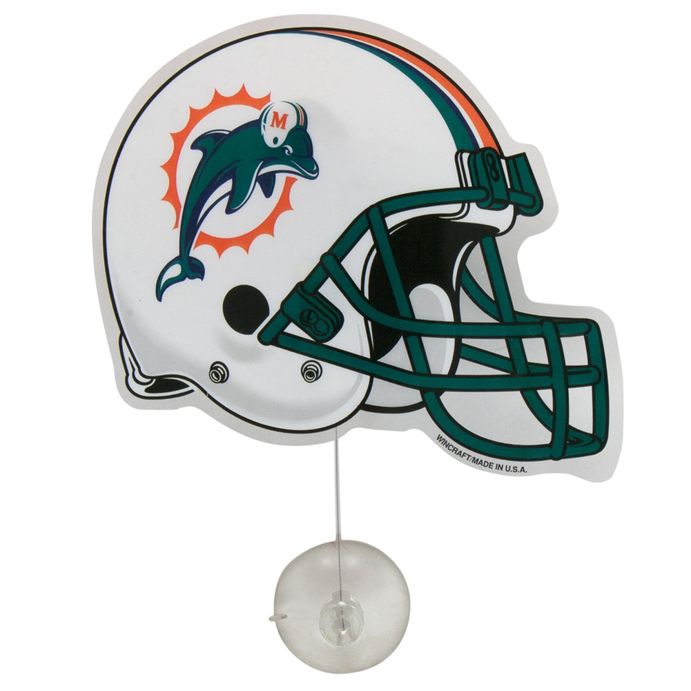 Miami Dolphins - Helmet Fan Wave Fan Waves Old Glory OS White