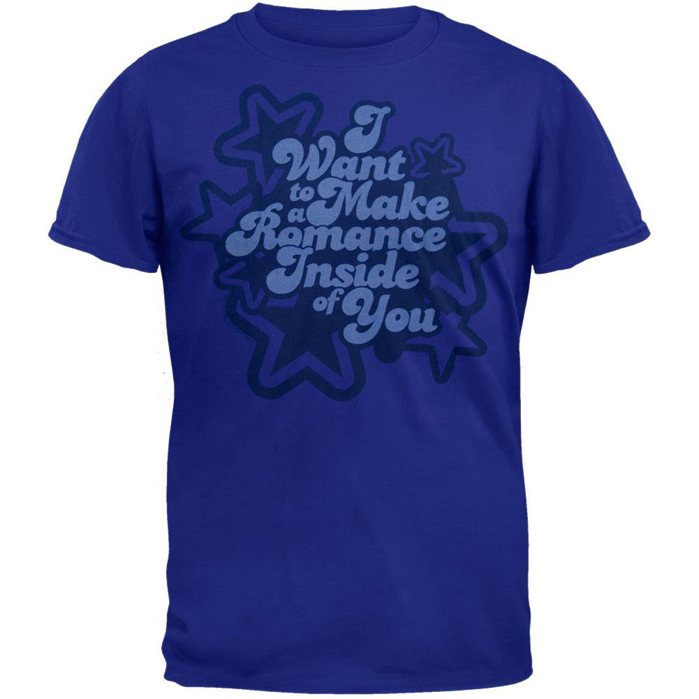 Borat - Make Romance Blue T-Shirt Men's T-Shirts Borat SM Blue