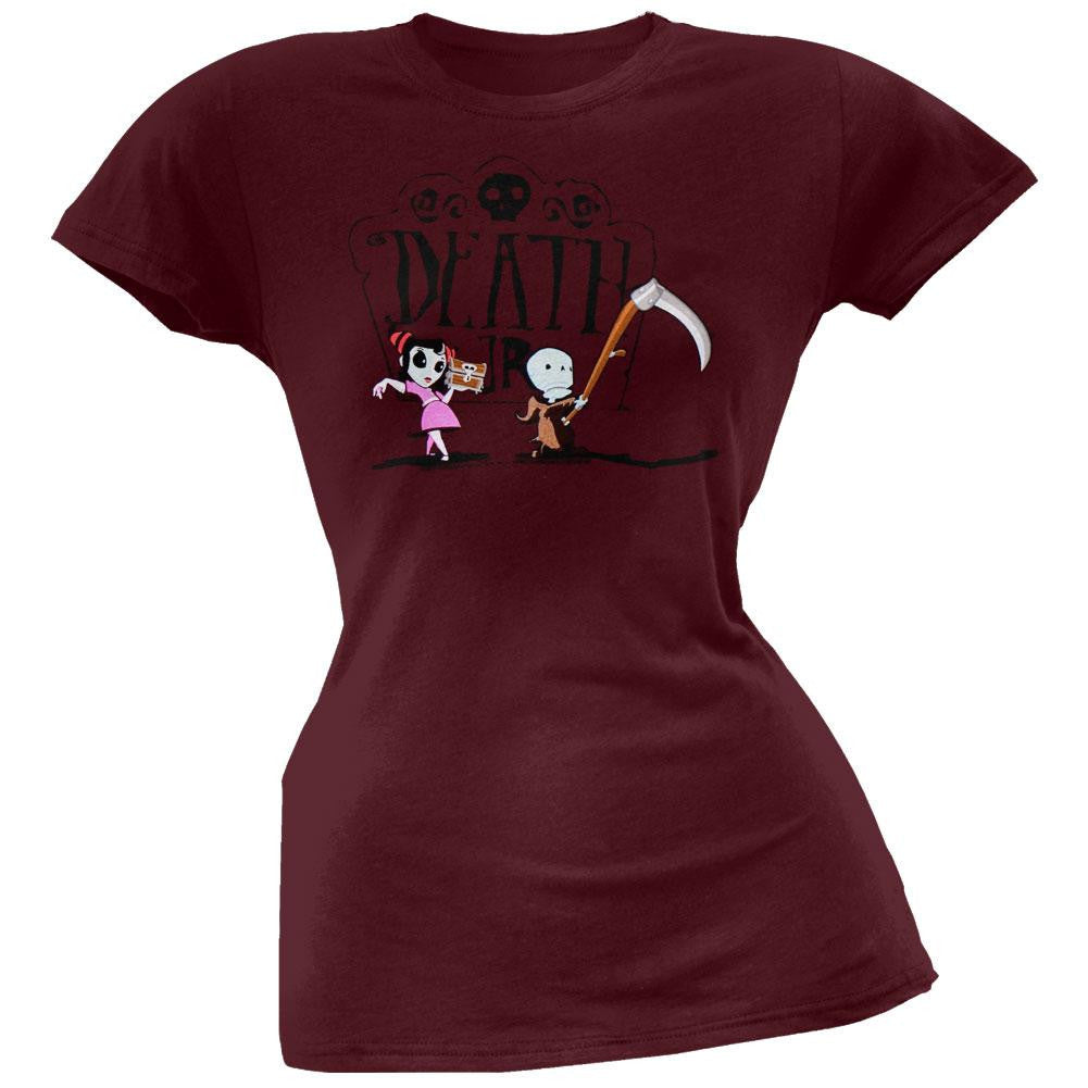 Death Jr - Pandora & Dj Juniors T-Shirt Juniors T-Shirts Death Jr LG Red