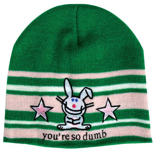 Happy Bunny - You're Dumb Beanie Women's Hats Old Glory