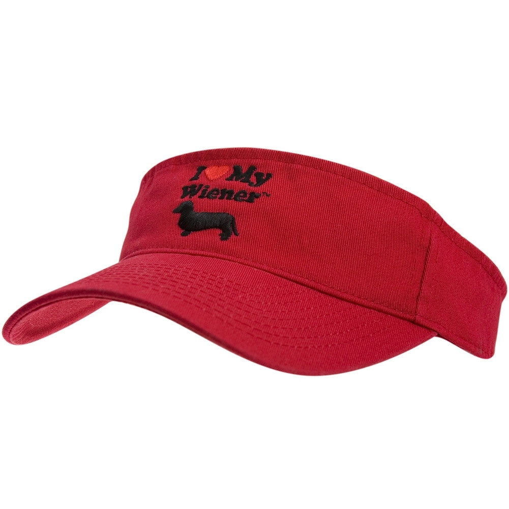 My Wiener - I Heart My Wiener Visor Visors Old Glory