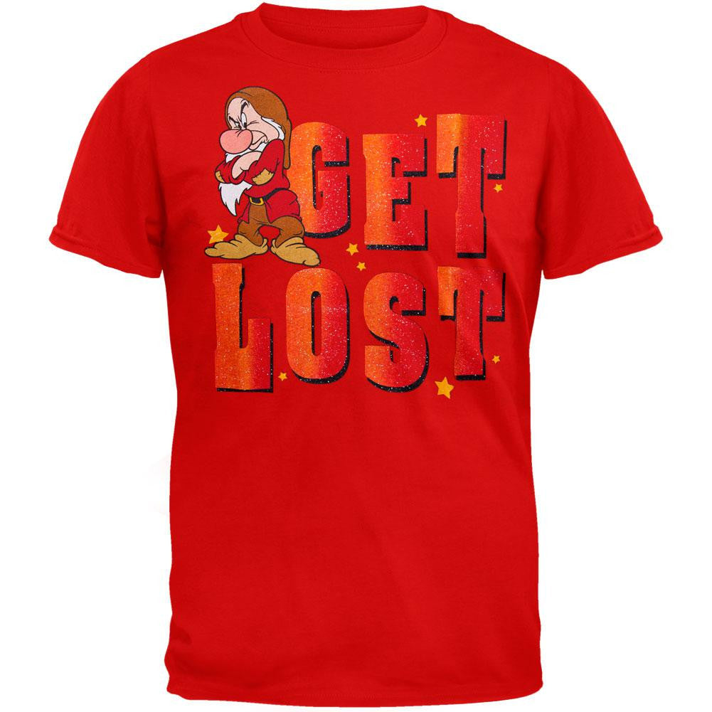 Snow White - Grumpy Get Lost T-Shirt Men's T-Shirts Snow White LG Red